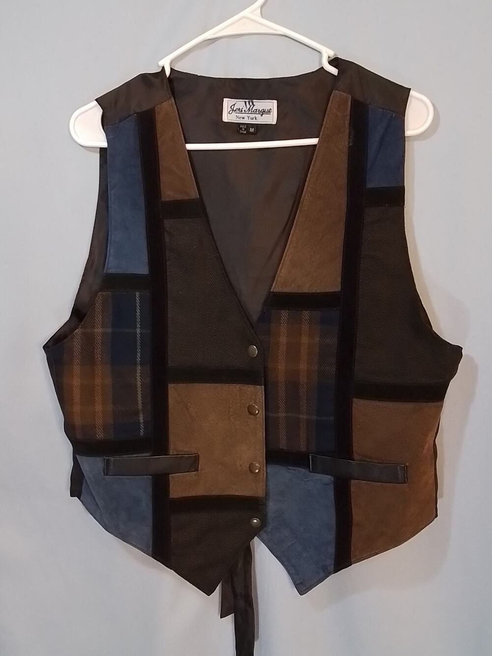 Vintage Jeri Margue Colorblock Vest